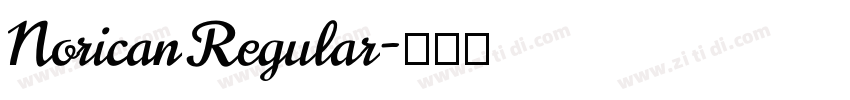 Norican Regular字体转换